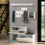 Hanah Home Perchero Holdon Blanco